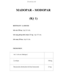 MADOPAR – MODOPAR (Kỳ 1)