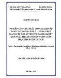 Tóm tắt Luận án Tiến sĩ Y học: Nghiên cứu giải phẫu động mạch cấp máu cho ngón chân I, II bằng chụp mạch cắt lớp vi tính và đánh giá kết quả phẫu thuật chuyển ngón chân phục hồi ngón tay cái