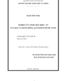 Tóm tắt luận văn Thạc sĩ Khoa học: Nghiên cứu tính chất điện - từ của hạt và màng mỏng Au có kích thước nano