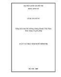 Luận văn Thạc sĩ Kinh tế chính trị: Hàng hóa trên thị trường chứng khoán Việt Nam - Thực trạng và giải pháp