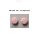 Chỉ Ðịnh Mới Của Clopidogrel