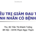 Bài giảng Điều trị giảm đau trên bệnh nhân có bệnh gan - Ths. BS. Trần Thị Khánh Tường (ĐH Y Khoa Phạm Ngọc Thạch)