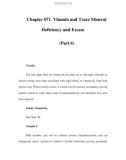 Chapter 071. Vitamin and Trace Mineral Deficiency and Excess (Part 6)