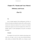 Chapter 071. Vitamin and Trace Mineral Deficiency and Excess (Part 12)