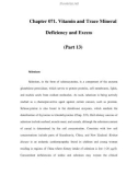 Chapter 071. Vitamin and Trace Mineral Deficiency and Excess (Part 13)