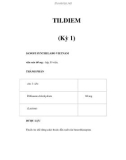 TILDIEM (Kỳ 1)