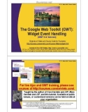 The Google Web Toolkit (GWT): Widget Event Handling