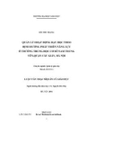 Tóm tắt Luận văn Thạc sĩ Quản lý giáo dục: Quản lý hoạt động dạy học theo định hướng phát triển năng lực trường THCS Na Trung Yên, Cầu Giấy, Hà Nội