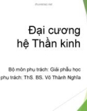 Bài giảng Đại cương hệ thần kinh - ThS. BS. Võ Thành Nghĩa