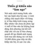 Thiếu gì khiến não 'làm ngơ'