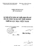 đề tài: sự phân bố và đánh giá triển vọng dầu khí của các thành tạo địa chất trước Kainozoi