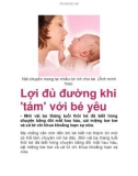 Lợi đủ đường khi 'tám' với bé yêu