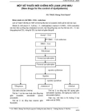 Một số thuốc mới chống rối loạn lipid máu (New drugs for the control of dyslipidemia)