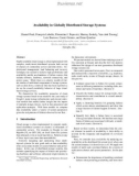 Availability in Globally Distributed Storage Systems