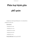 Phân loại bệnh giãn phế quản