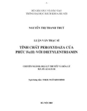 Luận văn Thạc sĩ Khoa học: Phức chất peroxydaza của Fe(II) với dietylentriamin