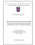 Luận văn Thạc sĩ Tài chính ngân hàng: Nâng cao chất lượng dịch vụ thanh toán quốc tế tại Ngân hàng Nông nghiệp và Phát triển Nông thôn Việt Nam chi nhánh Lâm Đồng II