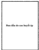 Đau đầu do cao huyết áp