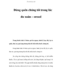 Đừng quên chúng tôi trong lúc du xuân – oresol