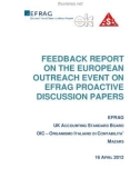 FEEDBACK REPORT ON THE EUROPEAN OUTREACH EVENT ON EFRAG PROACTIVE DISCUSSION PAPERS