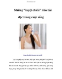 Những 'tuyệt chiêu' nhỏ bài độc trong cuộc sống