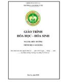 Giáo trình Hoá học-hoá sinh (Ngành: Điều dưỡng - Cao đẳng) - Trường Cao đẳng Y tế Sơn La