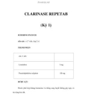 CLARINASE REPETAB (Kỳ 1)