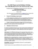 The 2002 Report on the Findings of Rating The Utah/Missouri ICD-9-CM Adverse Event Codes