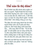 Thế nào là thị dâm?