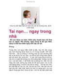 Tai nạn… ngay trong nhà