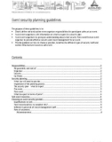 Event security planning guidelines