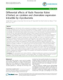 Báo cáo y học: Differential effects of Radix Paeoniae Rubra (Chishao) on cytokine and