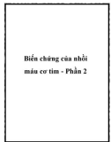 Biến chứng của nhồi máu cơ tim - Phần 2