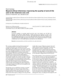 Báo cáo y học: Beyond ethical dilemmas: improving the quality of end-of-life care in the intensive care unit