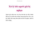 Xử lý khi người già bị nghẹn