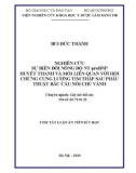 Tóm tắt Luận án Tiến sĩ Y học: Nghiên cứu sự biến đổi nồng độ NT-proBNP huyết thanh và mối liên quan với hội chứng cung lượng tim thấp sau phẫu thuật bắc cầu nối chủ vành