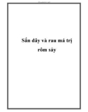 Sắn dây và rau má trị rôm sảy