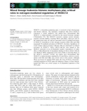 Báo cáo khoa học: Mixed lineage leukemia histone methylases play critical roles in estrogen-mediated regulation of HOXC13