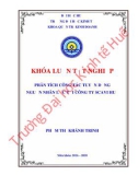 Khóa luận tốt nghiệp Quản trị kinh doanh: Phân tích công tác tuyển dụng nguồn nhân lực tại Công ty Scavi Huế