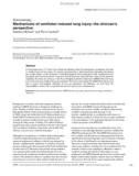 Báo cáo y học: Mechanisms of ventilator-induced lung injury: the clinician's perspective