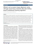 Báo cáo hóa học: Efficient and accurate image alignment using TSK-type neuro-fuzzy network with data-miningbased evolutionary learning algorithm