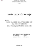 Khóa luận tốt nghiệp: Nâng cao hiệu quả sử dụng tài sản tại Công ty Cổ phần Hóa ứng dụng và Công nghệ mới