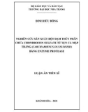 Luận án Tiến sĩ Công nghệ chế biến thủy sản: Nghiên cứu sản xuất bột đạm thủy phân chứa chondroitin sulfate từ sụn cá mập trắng (Carcharhinus dussumieri) bằng enzyme protease