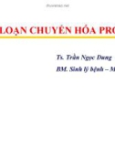 Bệnh học: RỐI LOẠN CHUYỂN HÓA LIPID