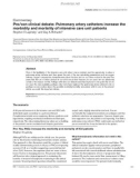 Báo cáo y học: Pro/con clinical debate: Pulmonary artery catheters increase the morbidity and mortality of intensive care unit patients