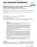 Báo cáo khoa học: A longitudinal study on the occurrence of Cryptosporidium and Giardia in dogs during their first year of life