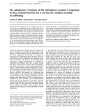 Báo cáo Y học: The cytoplasmic C-terminus of the sulfonylurea receptor is important for KATP channel function but is not key for complex assembly or trafﬁcking