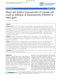 Báo cáo khoa học: Direct and indirect measurement of somatic cell count as indicator of intramammary infection in dairy goats