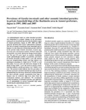 Báo cáo khoa học: Prevalence of Giardia intestinalis and other zoonotic intestinal parasites in private household dogs of the Hachinohe area in Aomori prefecture, Japan in 1997, 2002 and 2007