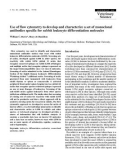 Báo cáo khoa học: Use of flow cytometry to develop and characterize a set of monoclonal antibodies specific for rabbit leukocyte differentiation molecules